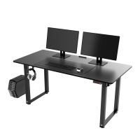 ULTRADESK Pracovní stůl černá deska elektricky nastavitelná výška, 160X75 cm, 74-116 cm