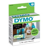 Papírové štítky DYMO LabelWriter 25mm x 25mm bílé multifunkční 750 ks