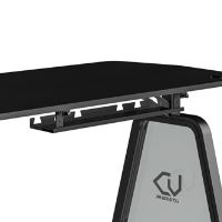 ULTRADESK Herní stůl BOOSTER, 136x70,5 cm, 75 cm, RGB podsvícení, držák sluchátek i nápojů (7)