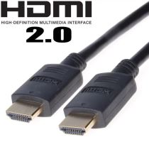HDMI 2.0 High Speed + Ethernet. kabel, 1metr