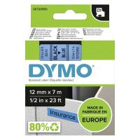 DYMO Originální páska D1 45016 12mm x 7m černý tisk/modrý podklad