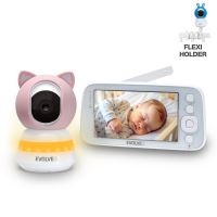 EVOLVEO Baby Monitor N5 - Set videochůvičky s 360° dohledem, obousměrnou komunikací a ukol