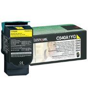 LEXMARK originální toner C540A1YG, yellow, 1000str., return, LEXMARK C540, X543, X544, X54 (2)