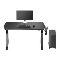 ULTRADESK Herní stůl BOOSTER, 136x70,5 cm, 75 cm, RGB podsvícení, držák sluchátek i nápojů (2)