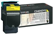 LEXMARK originální toner C540A1YG, yellow, 1000str., return, LEXMARK C540, X543, X544, X54