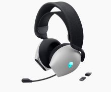 Alienware Tri-Mode Wireless Gaming Headset - AW725H (Lunar Light)