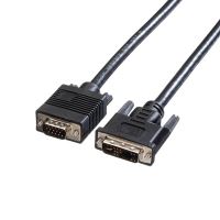 Kabel DVI (18+5) M- VGA (D-sub) M, 2m, černý (1)