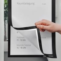 Magnetoplan Magnetofix samolepící magnetický rámeček, 2 ks černý A3