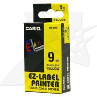 CASIO originální páska do tiskárny štítků, CASIO XR-9YW1, černý tisk/žlutý podklad, nelam CASIO originální páska do tiskárny štítků, CASIO XR-9YW1, černý tisk/žlutý podklad, nelam